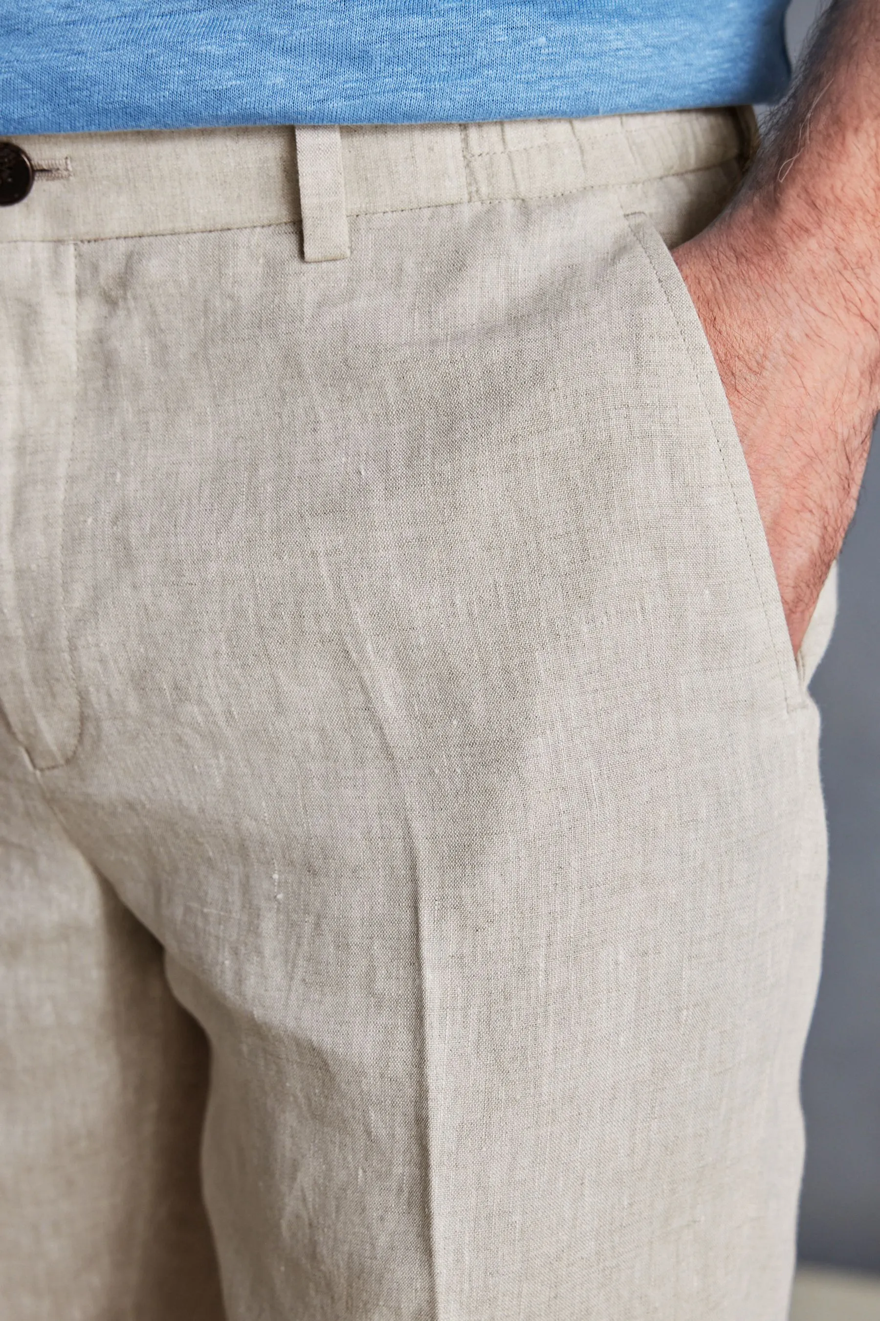 Signature Italian Leomaster 100% Linen Shorts