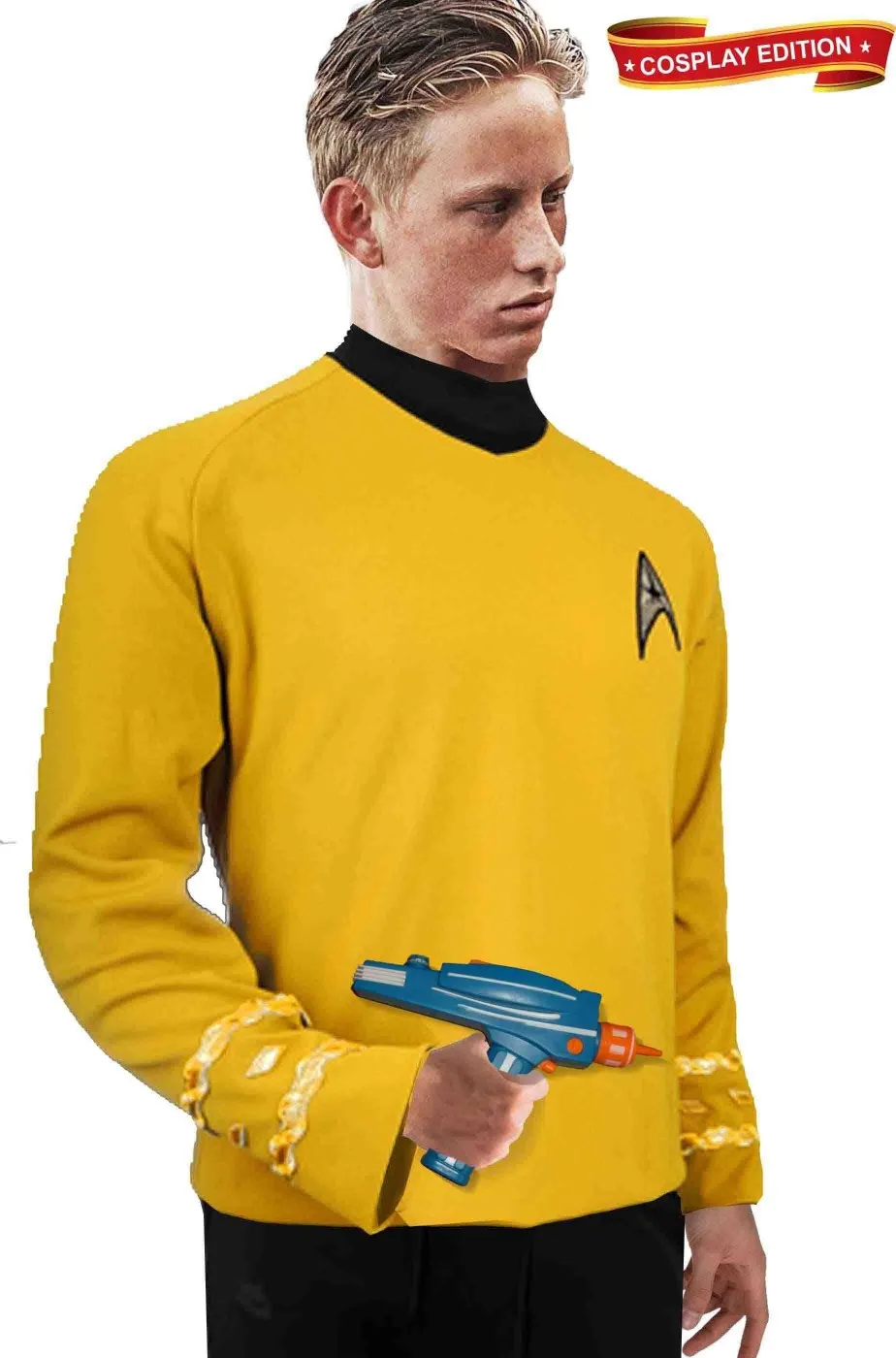 Star Trek maglia uniforme Capitano James Kirk Cosplay