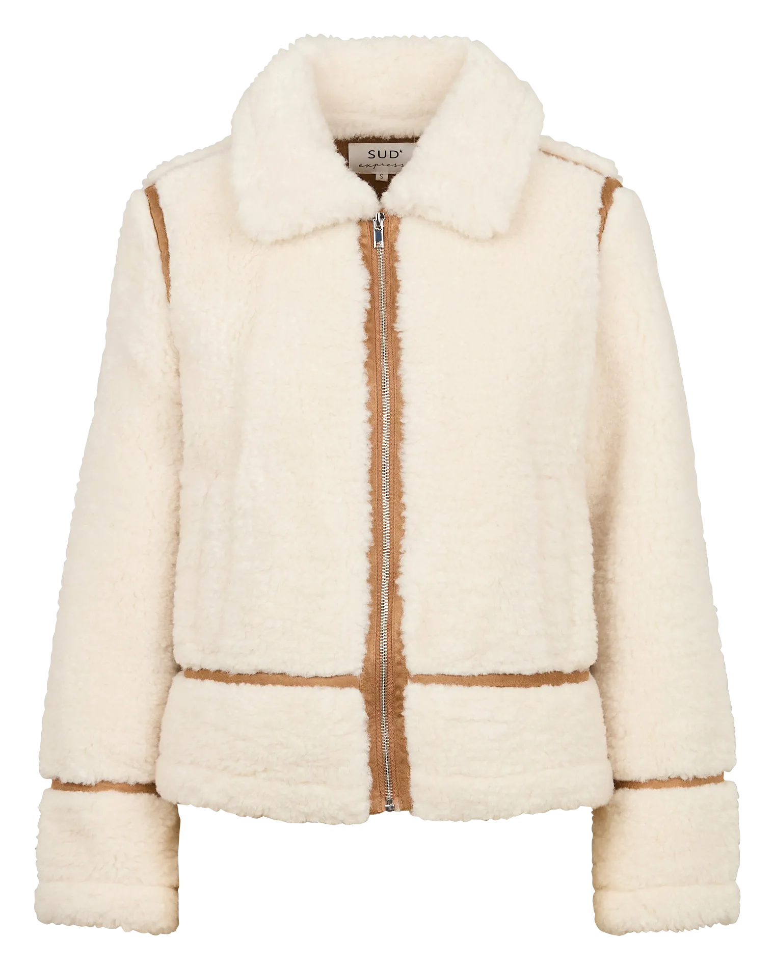  SUD EXPRESS   MICHIGAN - Cappotto dritto in eco-pelliccia | Bianco