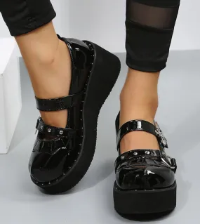 Sweet Cute Mary Janes Jk Uniform Pumps da donna Zeppe Tacchi alti Platform Pumps Female Gothic Girls Lolita Punk Shoes He