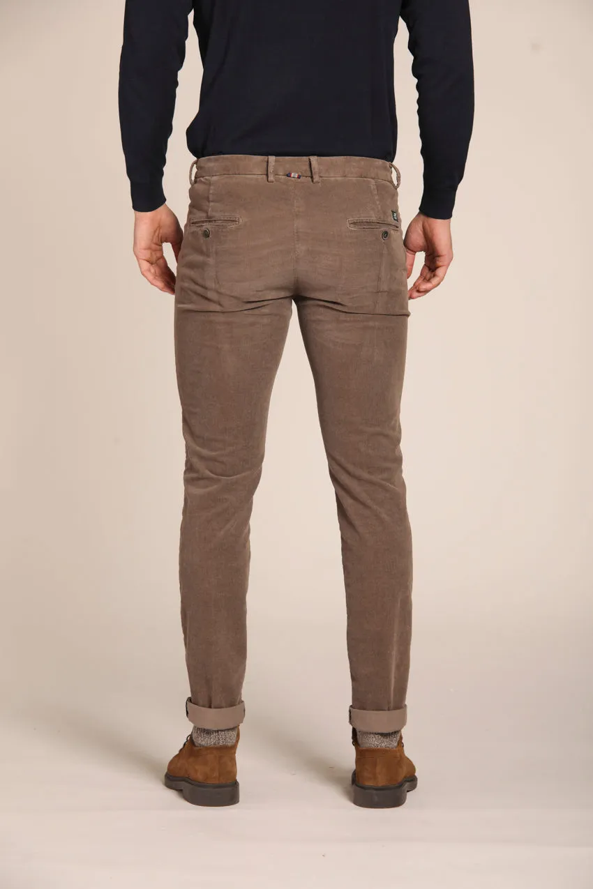 Torino Style pantalon chino homme en velours 1500 rayé coupe slim  ①.