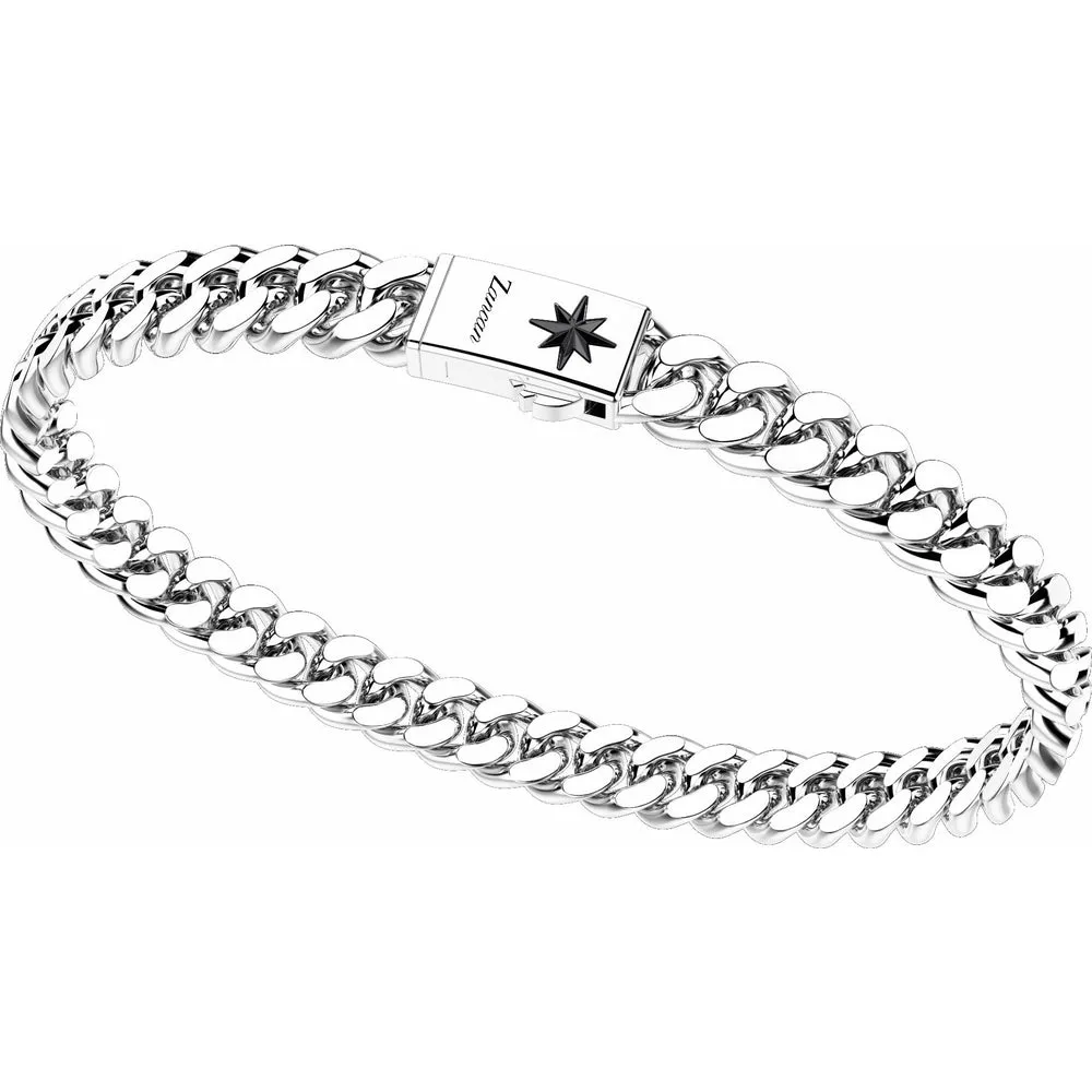 ZANCAN Bracciale in Argento con Maglia Cubana EXB660